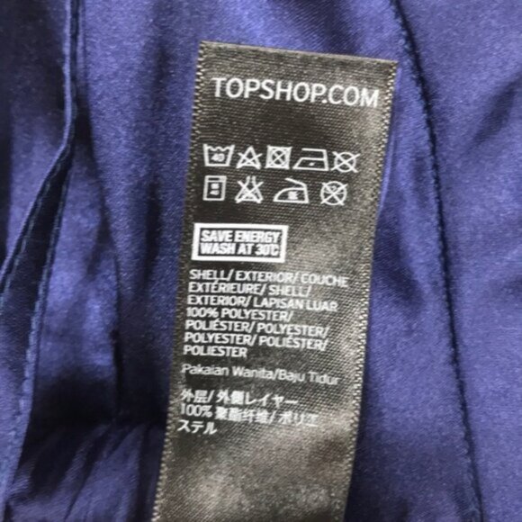 Topshop Satin Stripe Bralet - Picture 8 of 8